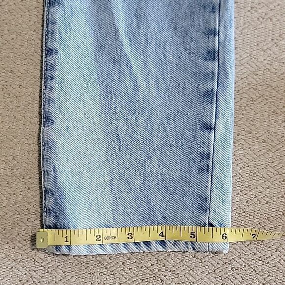 LOVERS AND FRIENDS Reece Distressed High Rise Slim Straight Leg Jeans - … - Picture 14 of 16